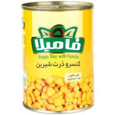 کنسرو ذرت  شیرین فامیلا