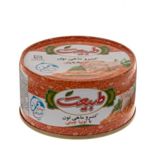 تن ماهی با لوبیا چیتی طبیعت