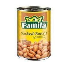 کنسرو لوبیا چیتی در سس گوجه فرنگی فامیلا
