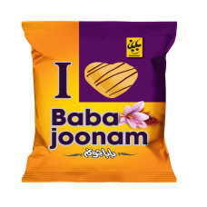 کیک روغنی با روکش زعفرانی باباجون