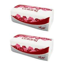 دستمال کاغذی 250برگ دولایه گلرنگ